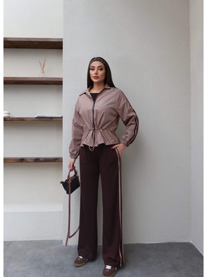 Esra Helvacı Pitikare Desen Garnili Eşofman Takım