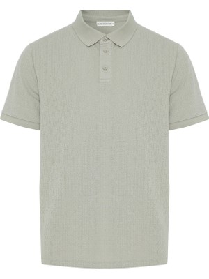 MUDO Polo Yaka Örme Kısa Kollu T-Shırt