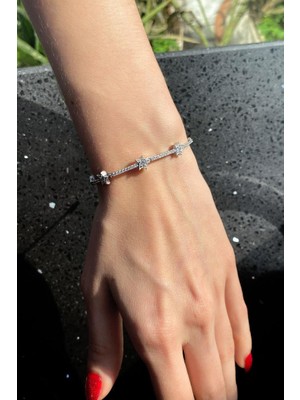 Spossy Silver Jewelry Yıldız Bileklik