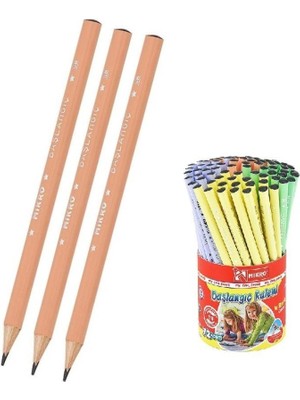 Mikro Siyah Jumbo Üçgen Ilk Kalemim Mikro Siyah Kalın Kurşun Kalem Başlagıç 3 Adet