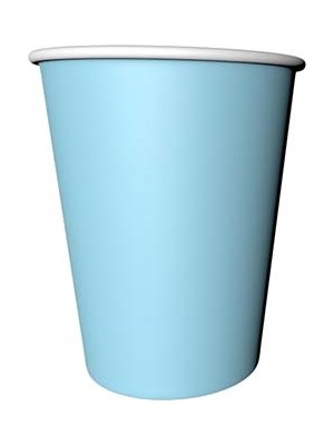 Party Express Karton Bardak 8'li - Açık Mavi