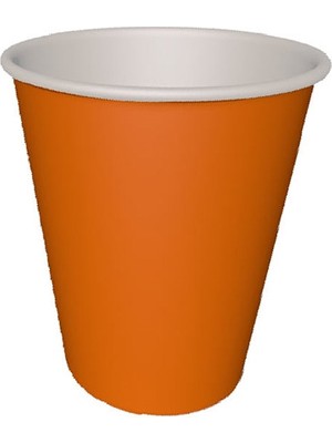 Party Express Karton Bardak 8'li - Turuncu / Orange