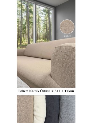 Upmall En Yeni Bohem Desen Kanepe Örtüsü | Lastikli Koltuk Örtüsü |çekyat Örtüsü| Koltuk Kılıfı 3311 Takım