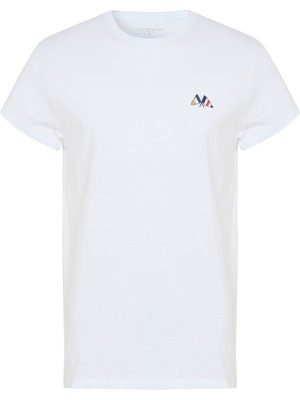 Baskılı Bisiklet Yaka T-Shırt