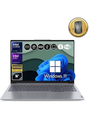 Lenovo Thinkbook 21MS008RTR ATL111 ULTRA7-155H 8gb Ram 512GB SSD Arc Graphics 16" W11PRO Notebook+Mouse