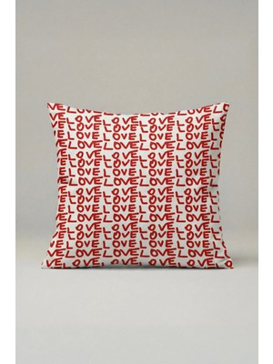 Viki Concept Love Kırlent Kılıfı 032 – Sevgililer Günü Konseptli Dekoratif Yastık Kılıfı 45X45 cm