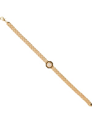 Berk Mücevherat 14 Ayar Altın Mineli Tektaşlı Bileklik