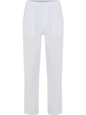Loose Fıt Keten Pantolon