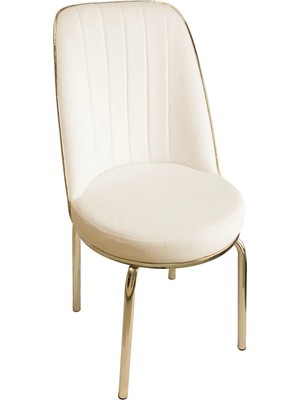 ProBella Gold Mutfak Sandalyesi Yemek Odası Bahçe Balkon Otel Restoran Kafe Sandalyesi