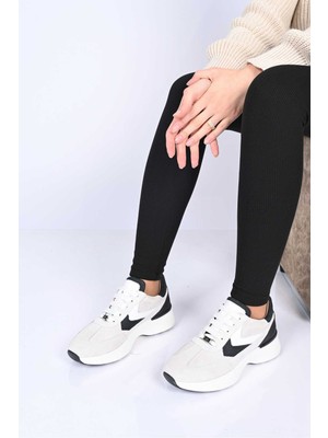 Bestello Bağcıklı Termo Taban Hakiki Deri Sneaker 338-7108 Kadın Ayakkabı