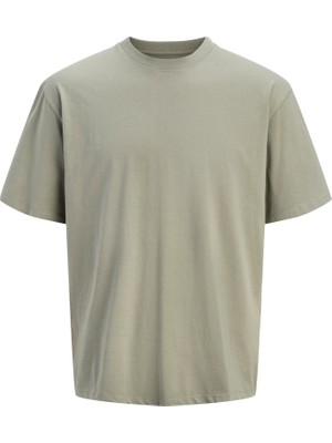 Jack & Jones Büyük Beden Sifir Yaka Tisört - Bradley