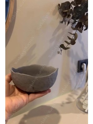 Workshop Warmth Aura Dekoratif Kase | Organik Form Minimal Tasarım Mum & Obje Kasesi