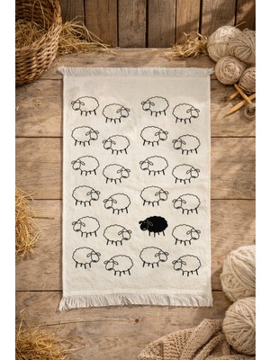 Lief Home %100 Pamuk Saçaklı Dijital Baskı El&yüz Havlusu 40X60 Cm–yumuşak Doku,yüksek Su Emici Mutfak Havlusu