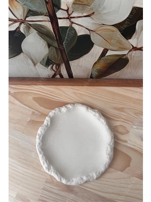 Workshop Warmth StoneAura Dekoratif Tabak | Organik Form Minimal Tasarım