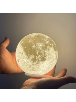 İLKIZ3D Ay Masa Lambası
