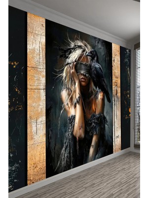 Dreamwall Karga ve Gizem Temalı Sanatsal Duvar Kağıdı
