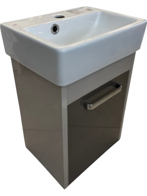 Akademik Mimarlık Turkuaz Turkuaz Banyo ve Tuvalet Mini Lavabo 28*37.5 cm (Banyo Dolabı Dahil)