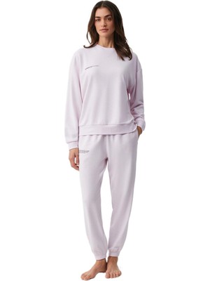 Penye Mood Kadın Lila Pijama Takımı PM9940