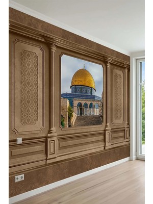 Dreamwall Mescidi Aksa Kubbetüs Sahra Posteri Tekstil Duvar Kağıdı