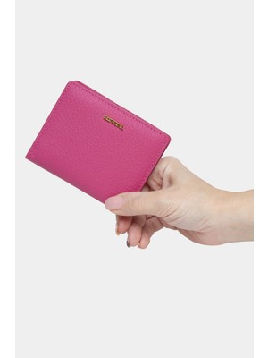 Massarelli Rewina x Hakiki Deri Kadın Kartlık Pembe MCZ9109