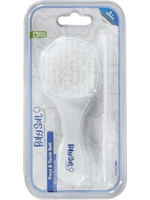 Baby Time BT-189 Tarak Fırça Seti - Beyaz