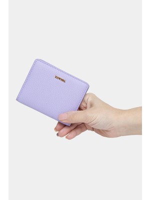 Massarelli Rewina x Hakiki Deri Kadın Kartlık Lila MCZ9109
