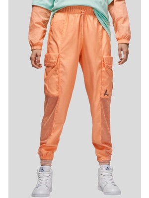 Nike Jordan Essen Utility Womens Pant Orange Kargo Cepli Lastik Paçalı Kadın Eşofman Altı Turuncu