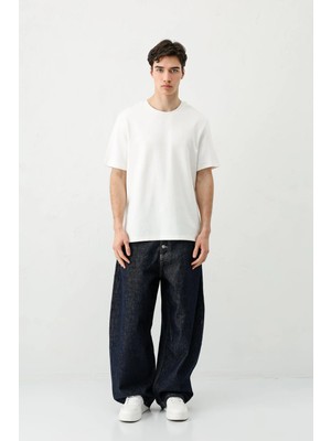 Vamos Barrel Fit Jeans Lacivert