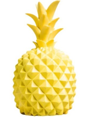 Pileli Store Ananas Şeklinde Desenli Büyük Boy Pilli Masa ve Gece Lambası (4887)