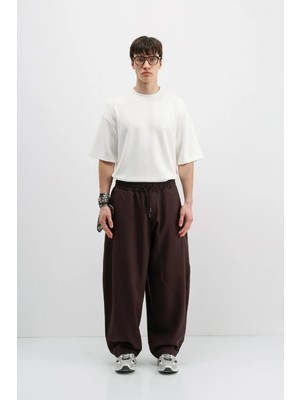 Vamos Balloon Fit Pantolon Koyu Kahve