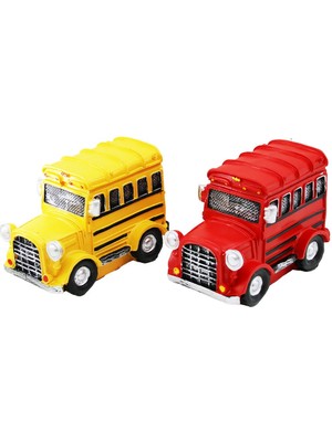 Pileli Store Araba Vintage Dekoratif Biblo - Kumbara Renkli 17.5X6.5X11.5CM Reçine (4887)