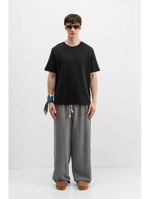 Vamos Baggy Fit Eşofman Alt Füme