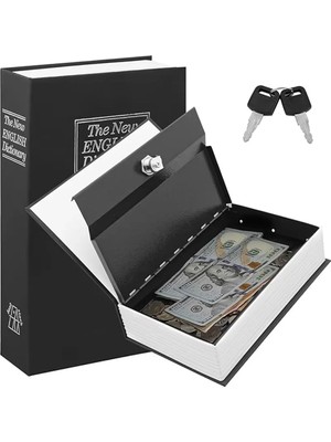 Pileli Store Kitap Görünümlü Metal Kasa Kumbara Tipi (4887)