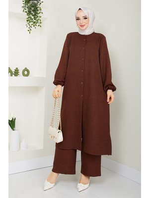 Kaes Giyim Kadın Büyük Beden Uzun Ikili Tesettür Tunik Takım Günlük Kullanım İçin Rahat
