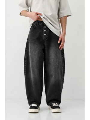 Vamos Barrel Fit Jeans Füme