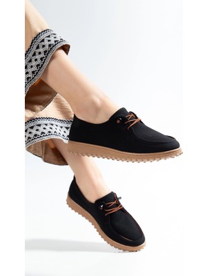 Kadın Günlük Golf Ayakkabı Kot Siyah