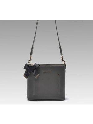 Black Ribbon Punto Çapraz Çanta