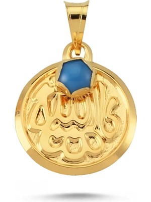 Zeya Kuyumculuk 14 Ayar Altın Yuvarlak Maşallah Kolye Ucu