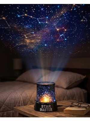 Aydogan's Star Projektör Gece Lambası Tavana Yıldız Yansıtan LED Işık