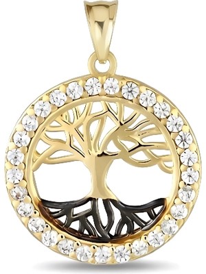 Zeya Kuyumculuk 14 Ayar Altın Hayat Ağacı Kolye Ucu