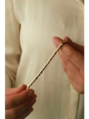 Aydın Kuyumculuk 14 Ayar Altın,sıralı Tarz Bileklik AGBLK723