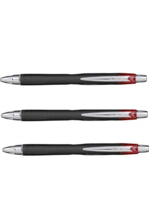 Uniball Jetstream 1.0 Hızlı Yazı Kalemi Kırmızı (SXN-210 ) ( Üç Adet )