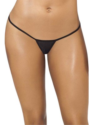 Pileli Store Siyah Tül Tanga BRF1114