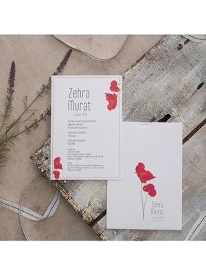 ABC Ofis Düğün Davetiyesi Eko Polen Davetiye Baskılı 40345