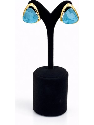 Pangu Lak Kaplama Akrilik Taşlı Doğal Form Küpe