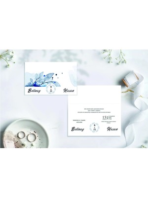 ABC Ofis Düğün Davetiyesi Eko Carmen Davetiye Baskılı 6238