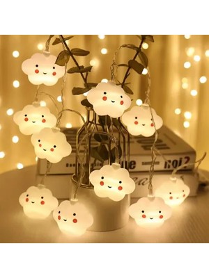 Pileli Store 2m 10LU Gülen Bulut LED