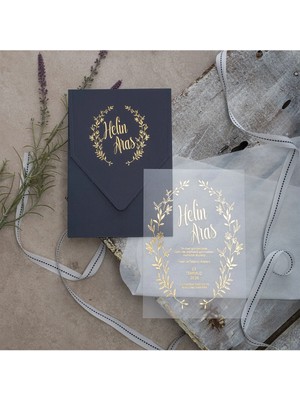 ABC Ofis Düğün Davetiyesi Eko Polen Davetiye Baskılı 40386