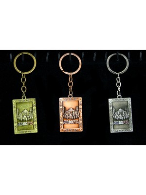 Pileli Store Metal Ayasofya Anahtarlık Dikdörtgen Tasarım