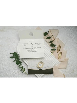 ABC Ofis Düğün Davetiyesi Ekonom Erdem Davetiye 9165 Baskı Dahil